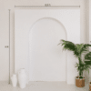 Elegant White Photo Backdrop