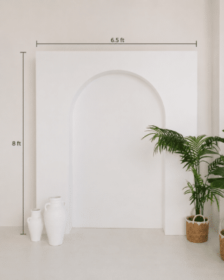 Elegant White Photo Backdrop
