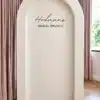 3D Round Arch in a clean, modern design, perfect for weddings, bridal showers, birthdays, and special event photo setups.