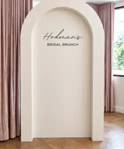 3D Round Arch in a clean, modern design, perfect for weddings, bridal showers, birthdays, and special event photo setups.