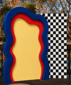 Race Car Wavy Backdrop Package